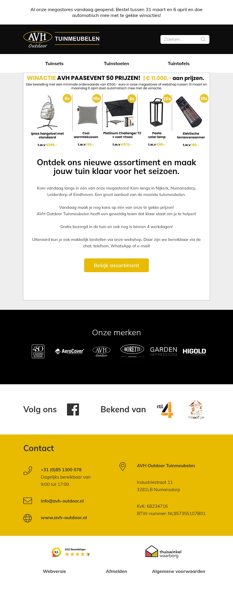 Fijne Pasen! π£ Al onze megastores zijn vandaag geopend. Fijne Pasen! π£ Al onze megastores zijn vandaag geopend.