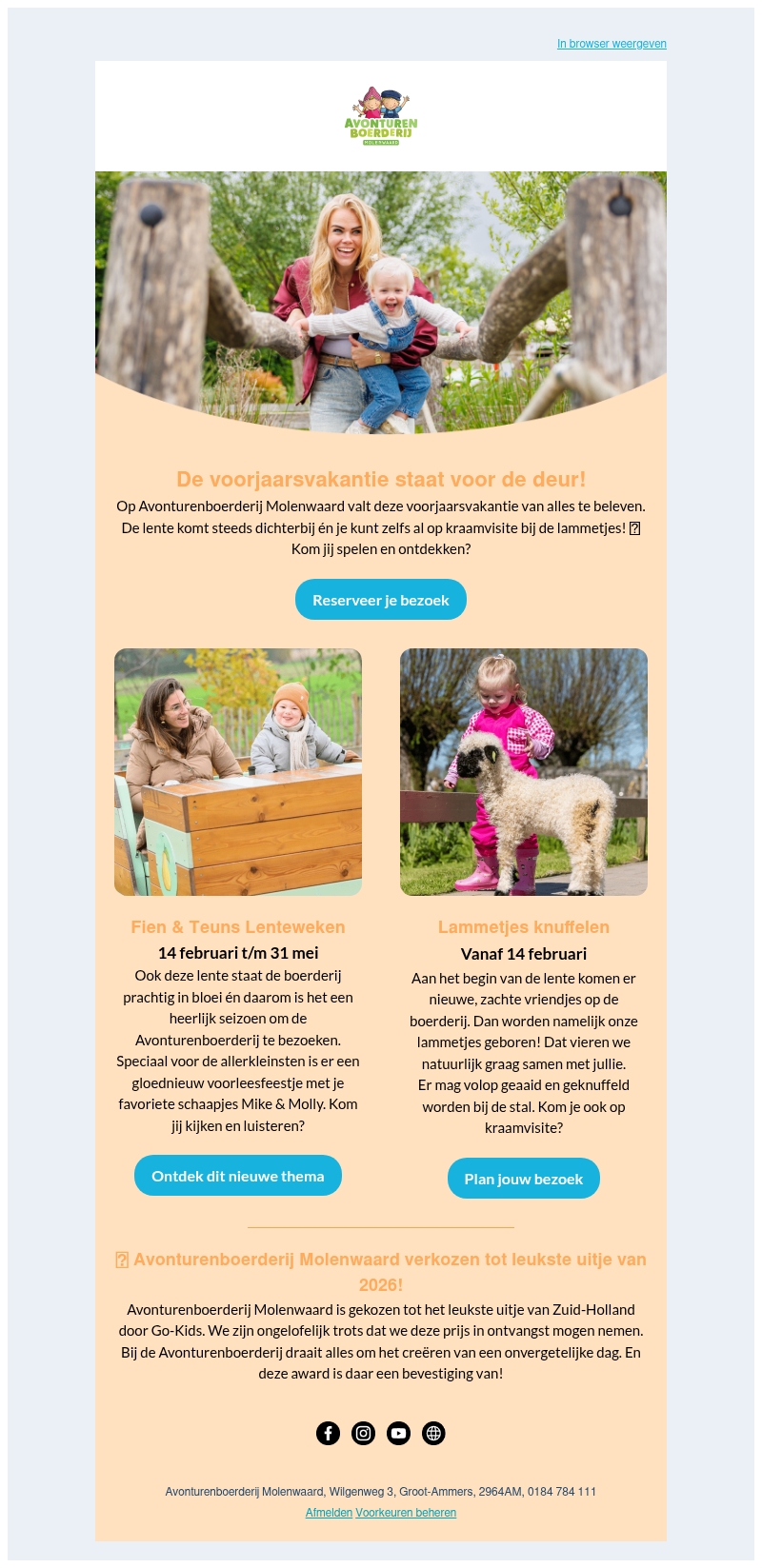 Het leukste uitje in de voorjaarsvakantie! ☀️ Het leukste uitje in de voorjaarsvakantie! ☀️
