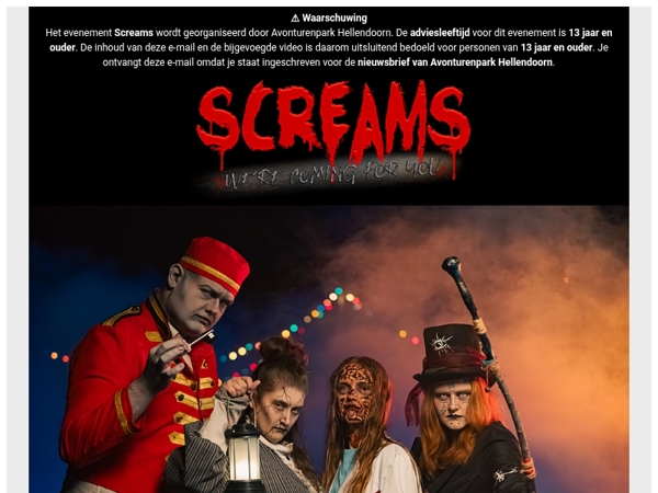 Het is bijna zover! Screams.....