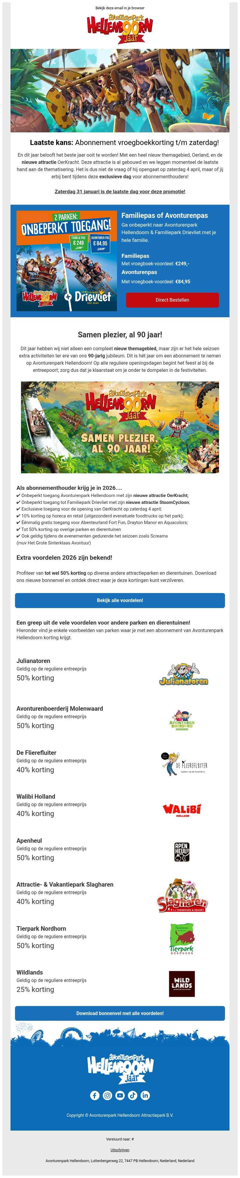 Laatste kans: de vroegboekkorting verloopt bijna! Laatste kans: de vroegboekkorting verloopt bijna!