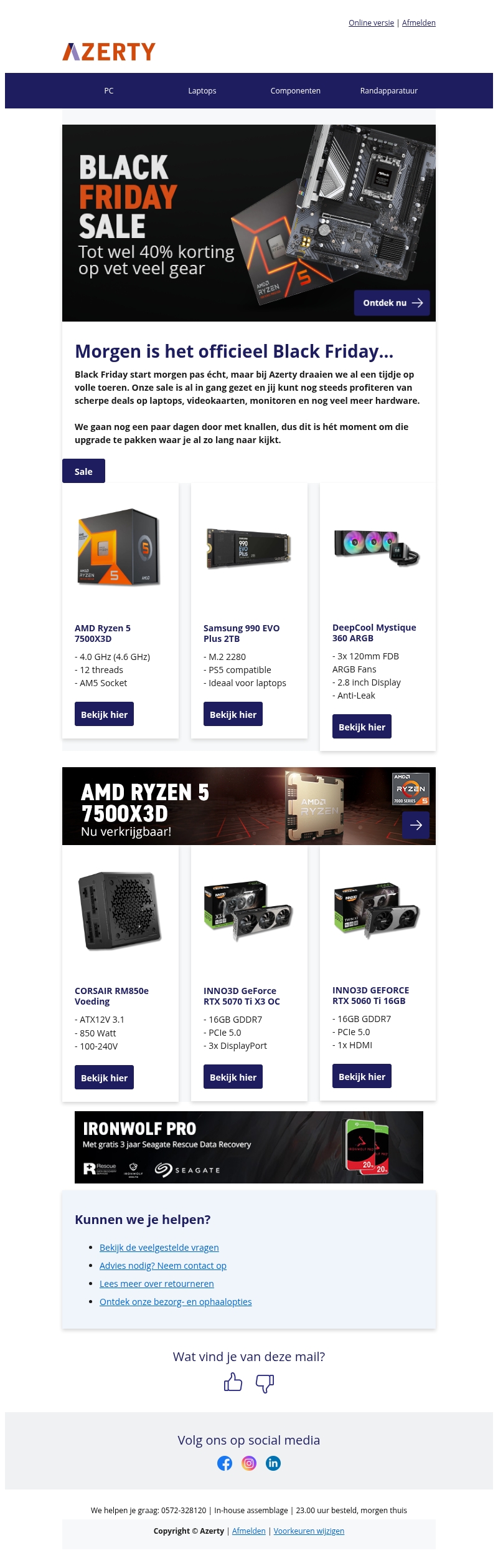 Laatste week Black Friday Sale Laatste week Black Friday Sale