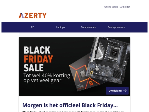 Laatste week Black Friday Sale