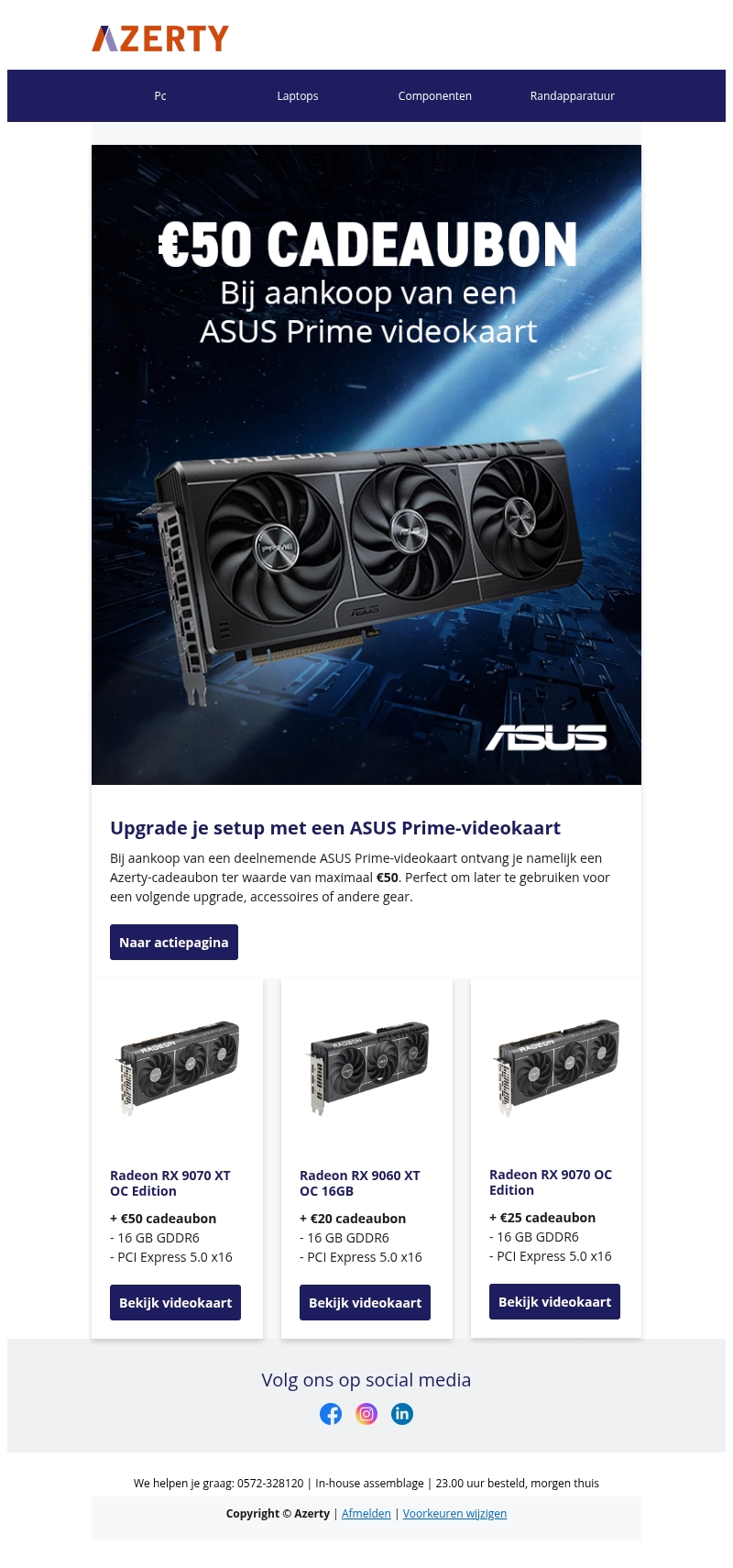 ASUS Prime met extra voordeel ASUS Prime met extra voordeel
