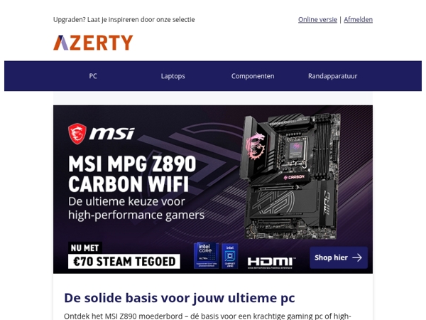 Jouw volgende upgrade begint hier