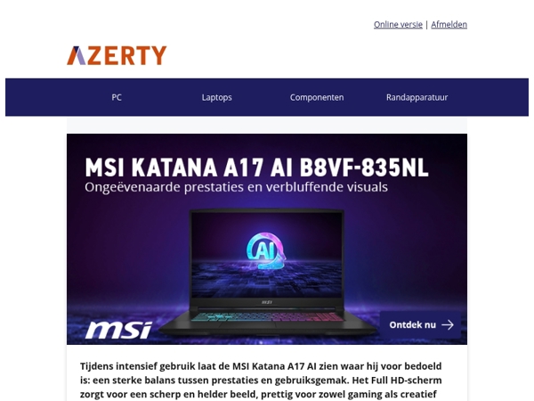 Met deze laptop kan je presteren op hoog niveau!