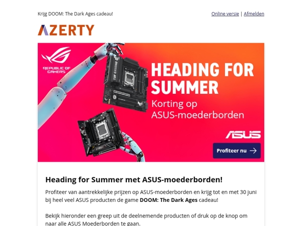 Korting op ASUS-moederborden