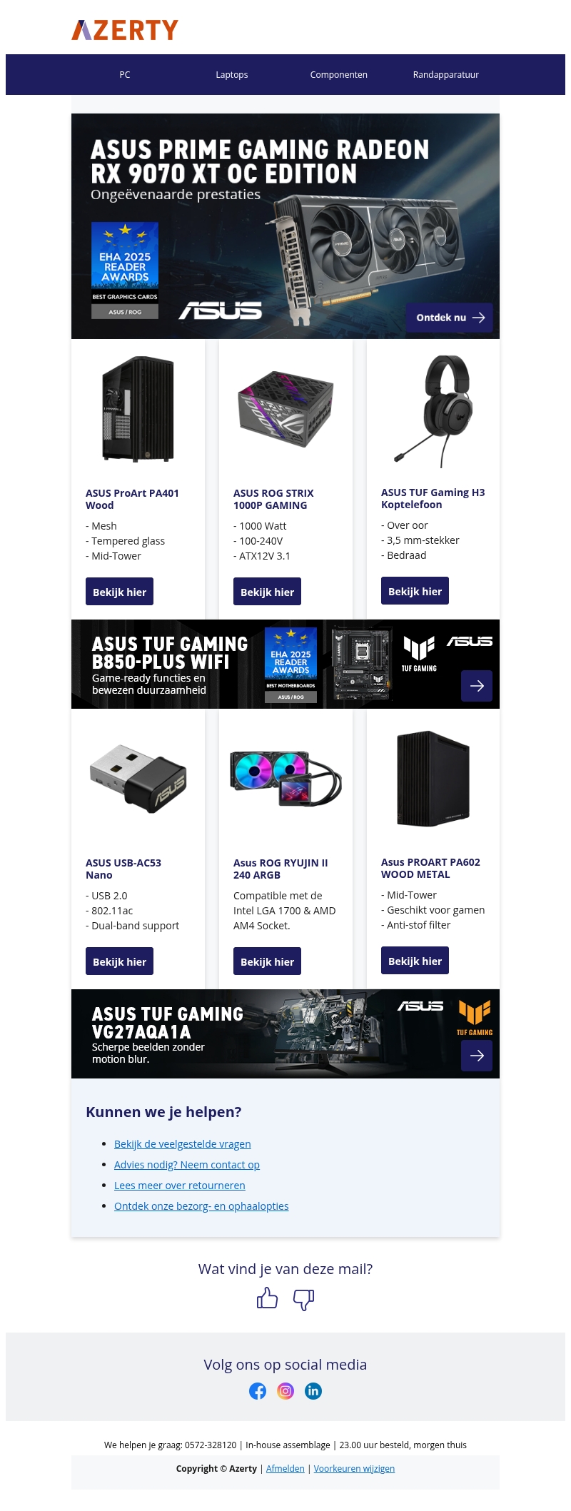 Goede voornemens met ASUS Goede voornemens met ASUS
