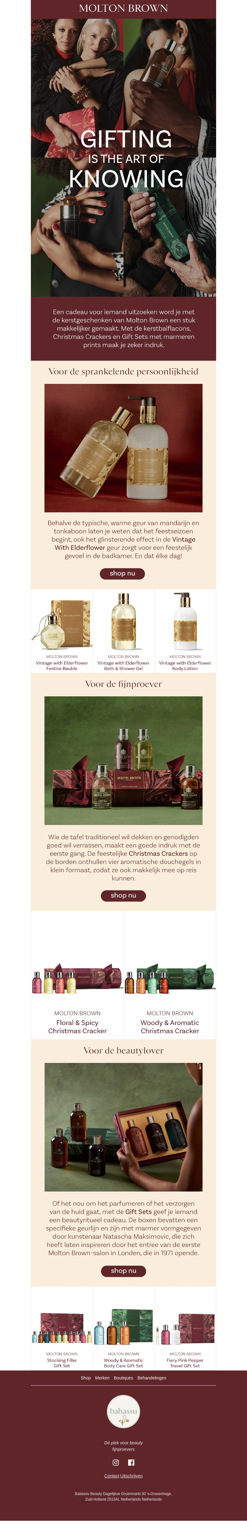 Feestelijke gifts van Molton Brown Feestelijke gifts van Molton Brown