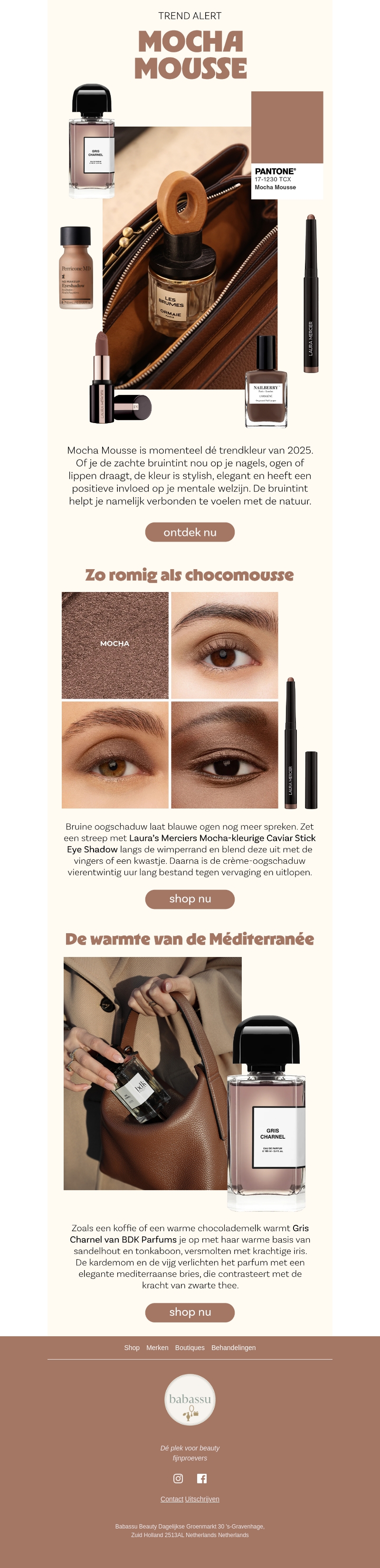 Dé kleur van 2025: Mocha Mousse Dé kleur van 2025: Mocha Mousse