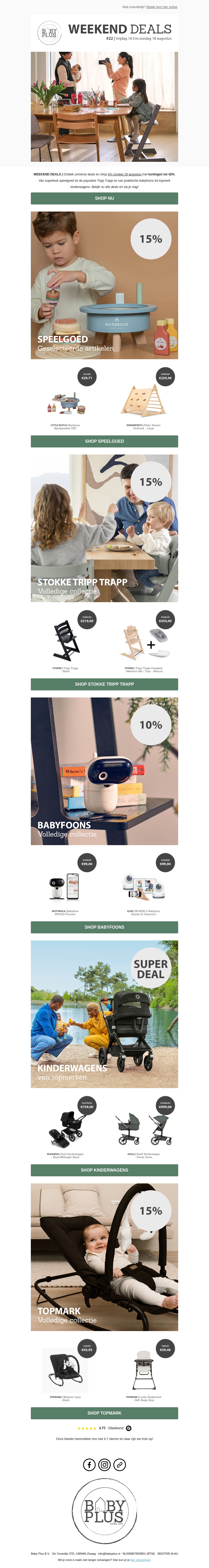 Weekend Deals 📆 Tot 42% KORTING op babyartikelen Weekend Deals 📆 Tot 42% KORTING op babyartikelen