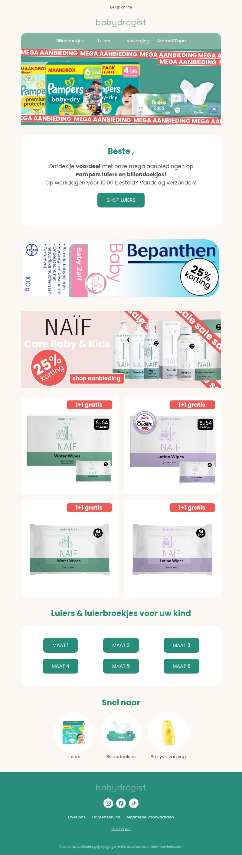MEGA aanbiedingen! Pampers, Bepanthen en meer! MEGA aanbiedingen! Pampers, Bepanthen en meer!