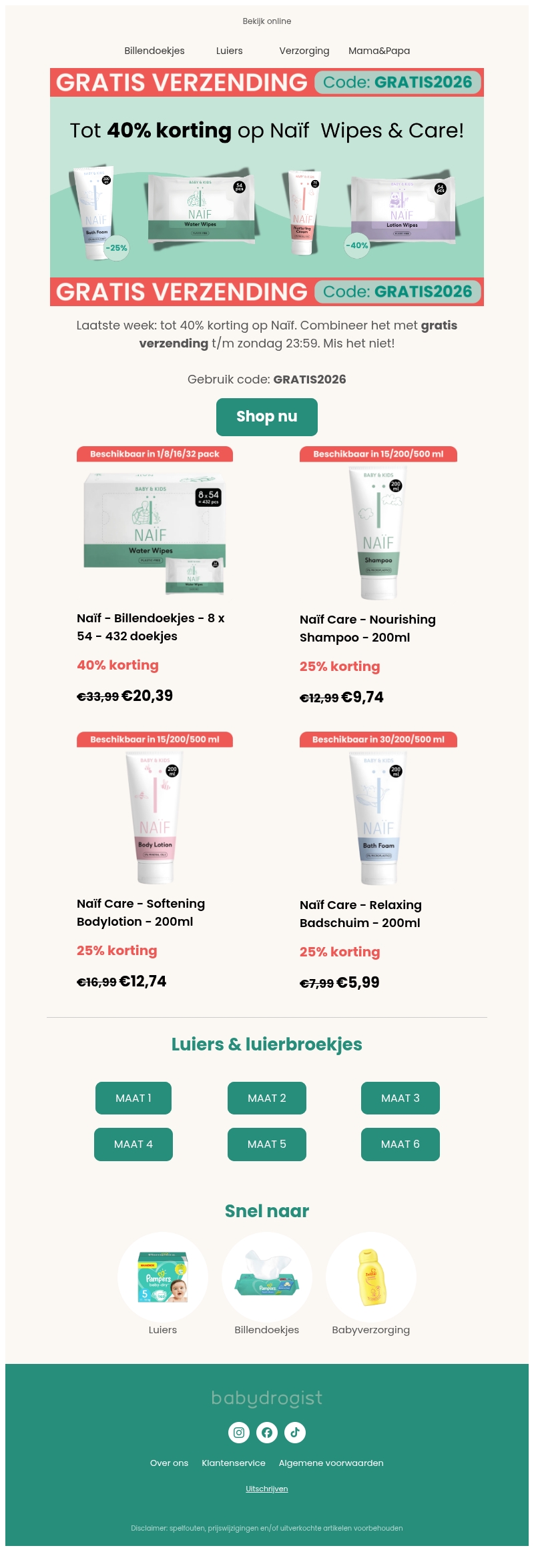 GRATIS VERZENDING ⏰ Wees er snel bij! GRATIS VERZENDING ⏰ Wees er snel bij!