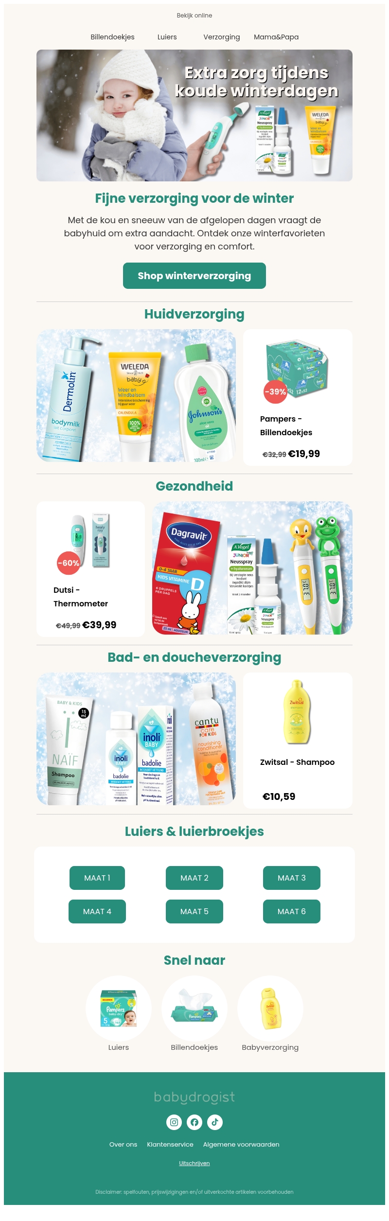 Koude dagen? Zo verzorg je je baby in de winter Koude dagen? Zo verzorg je je baby in de winter