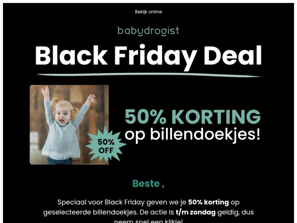 50% korting op billendoekjes 🎉