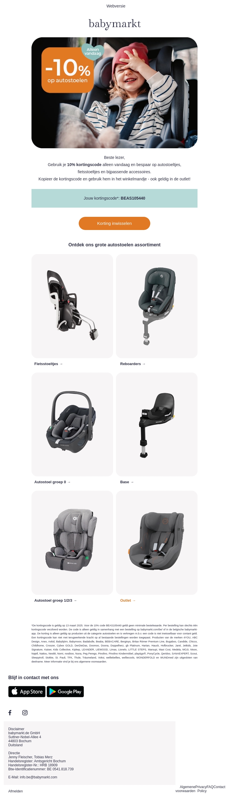 Bespaar op autostoeltjes, fietsstoeltjes & meer! Bespaar op autostoeltjes, fietsstoeltjes & meer!