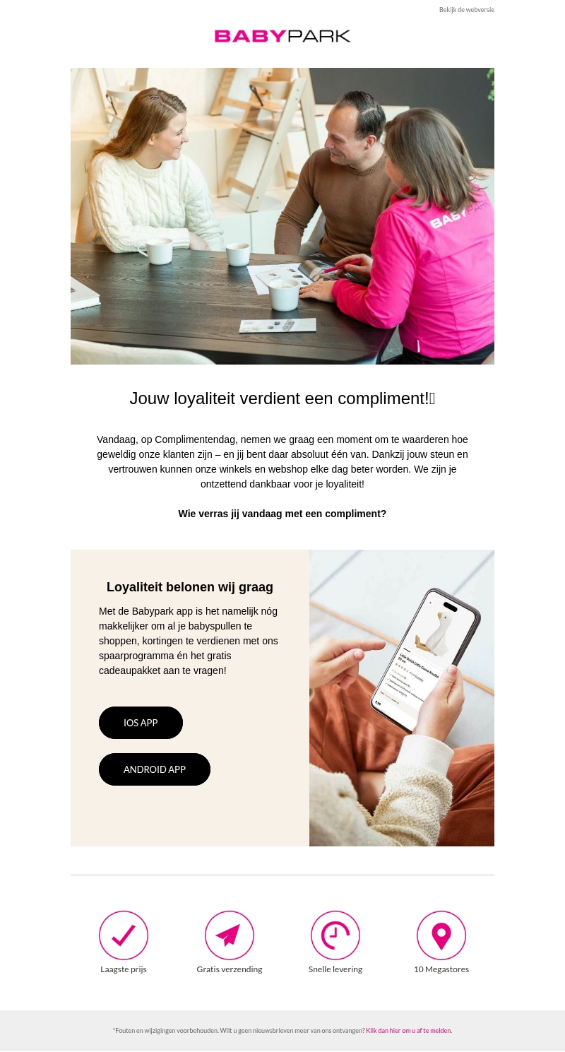 Jouw loyaliteit verdient een compliment! 🌟 Jouw loyaliteit verdient een compliment! 🌟