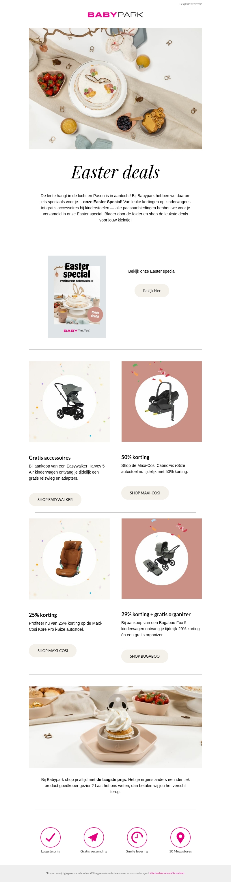 Ontdek de Easter deals bij Babypark! 🐣🌸 Ontdek de Easter deals bij Babypark! 🐣🌸