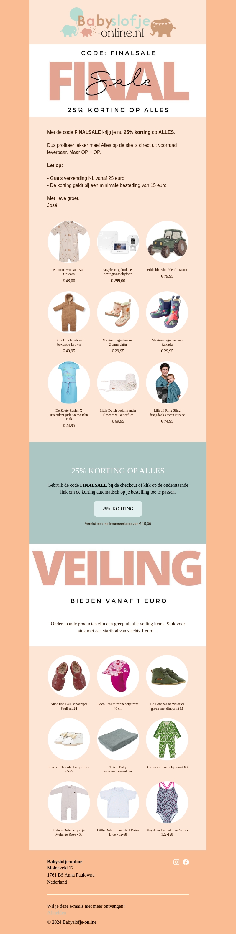 25% KORTING op de gehele site, ook op de SALE map 25% KORTING op de gehele site, ook op de SALE map