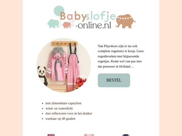 , prachtige regenpakken voor in de stromende regen