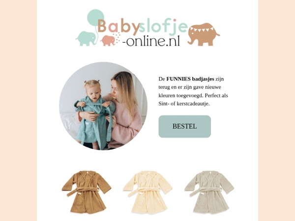 , NIEUW van Funnies, badjasjes en de leukste rugzakjes