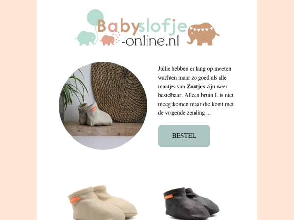 Hi, Zootjes babyslofjes weer bestelbaar en 2 NIEUWE KLEURTJES