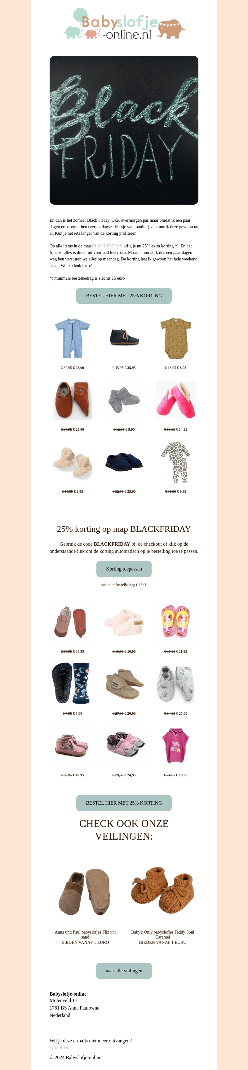 Black Friday: 25% extra korting op bijna 500 artikelen Black Friday: 25% extra korting op bijna 500 artikelen