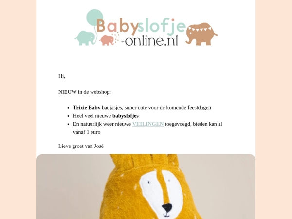 NIEUW Trixie Baby badjasjes en vele babyslofjes