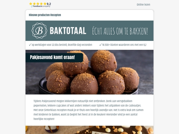 Ontdek onze Sinterklaas recepten!