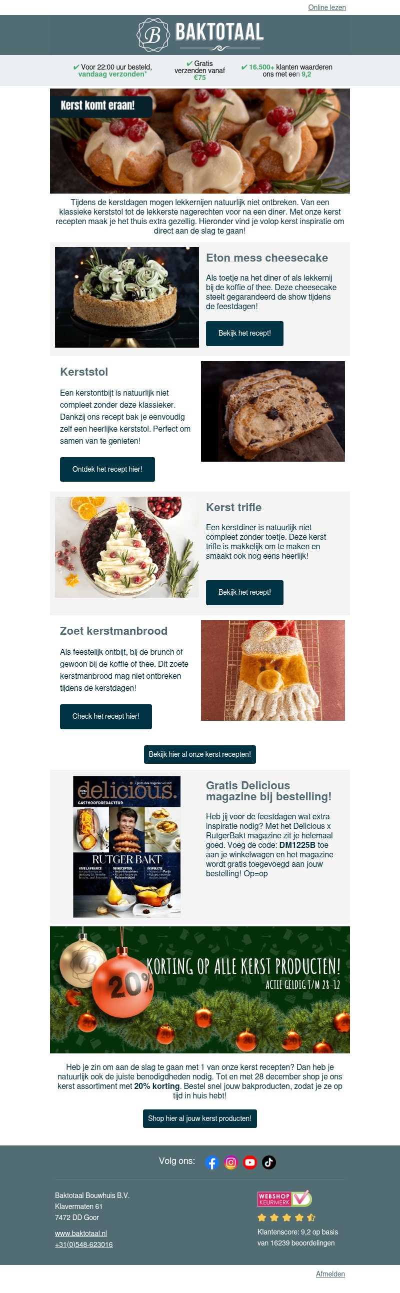 Ontdek de lekkerste kerst recepten! Ontdek de lekkerste kerst recepten!