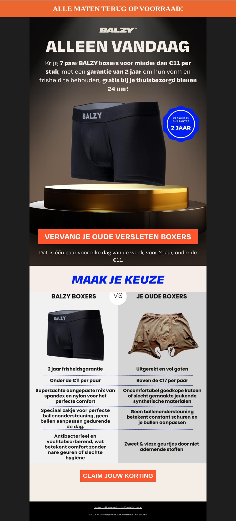 Alle maten nu weer beschikbaar ๐ Alle maten nu weer beschikbaar ๐