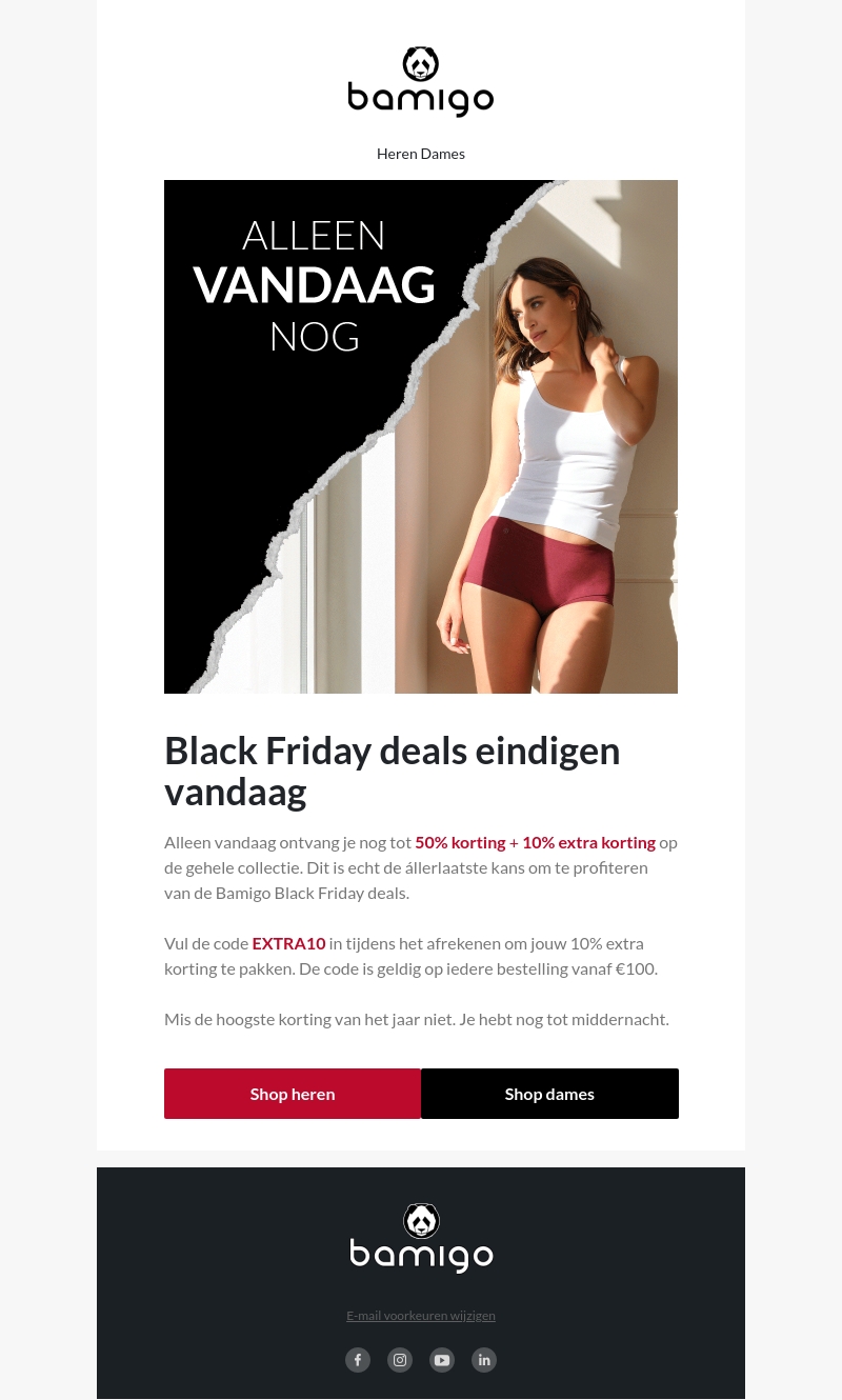 Black Friday deals eindigen vandaag Black Friday deals eindigen vandaag