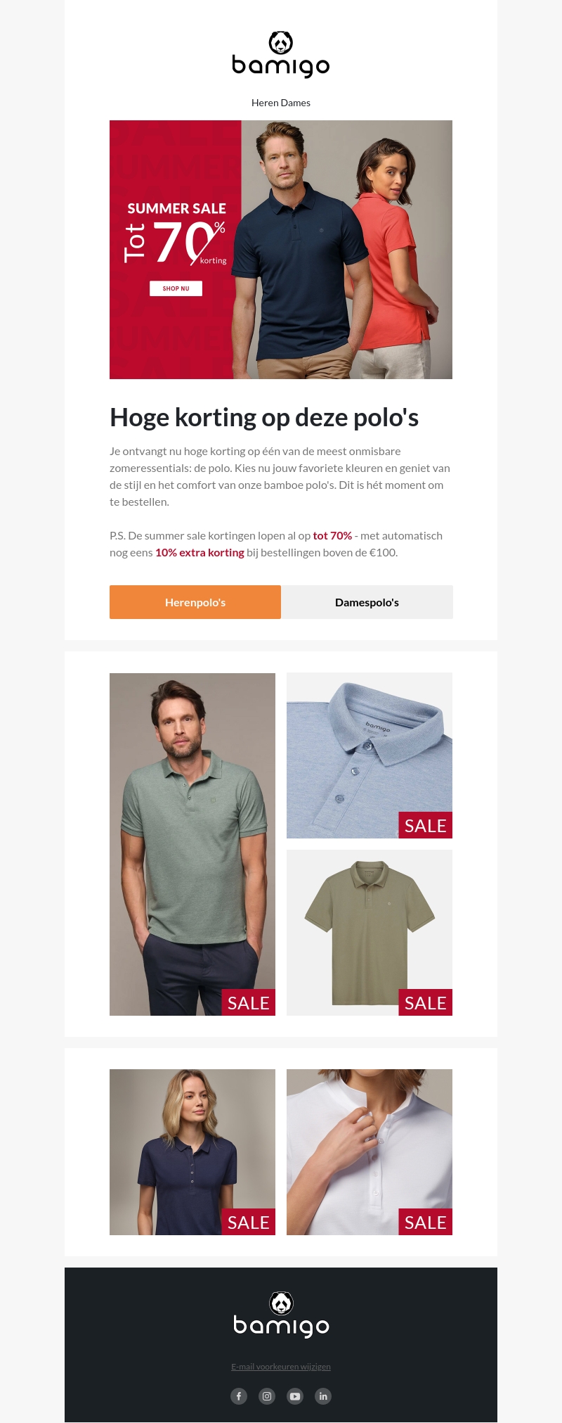 Hoge korting op polo's Hoge korting op polo's