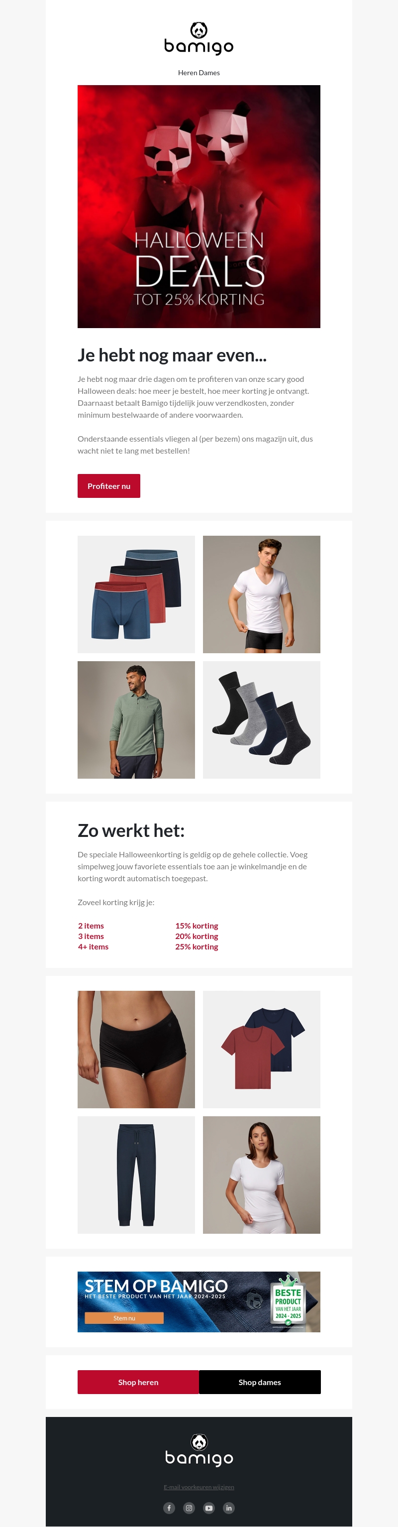 Tot 25% korting + gratis verzending Tot 25% korting + gratis verzending