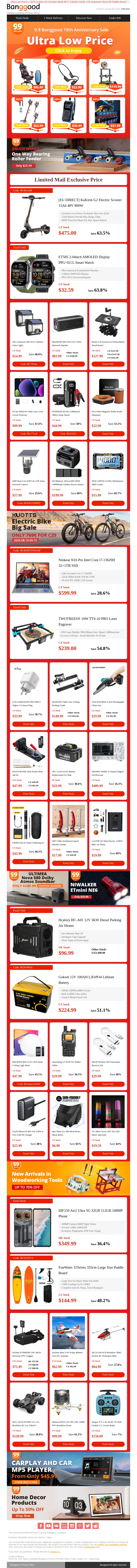 18 Anniversary Limited Mail Only>> 50Pcs Limited $119.99 3D Printer! 30Pcs Limited $95.99 Gaming Chair! $19.99 6inch Cordless Chainsaw! 18 Anniversary Limited Mail Only>> 50Pcs Limited $119.99 3D Printer! 30Pcs Limited $95.99 Gaming Chair! $19.99 6inch Cordless Chainsaw!