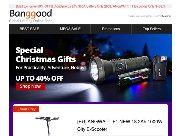 [Xmas Exclusive Price!] Only €704.45 Get Aferiey P280 Expandable Power Station! E-bike Low To $147.25, Heated Vest Only $20.99 Grab Now>>