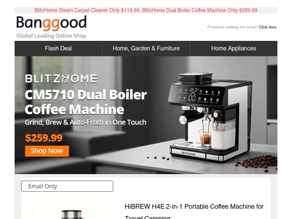 🥇[Only $64.99] HiBREW H4E 2-in-1 Portable Coffee Machine, $7.49 Auto Zoom HD Reading Glasses >>