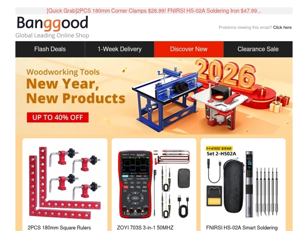 [DIY Tools Mail Exclusive Sale🎉] ENJOYWOOD Router Table Only $215.99, ZOYI 703S Handheld Oscilloscope $78.99>>