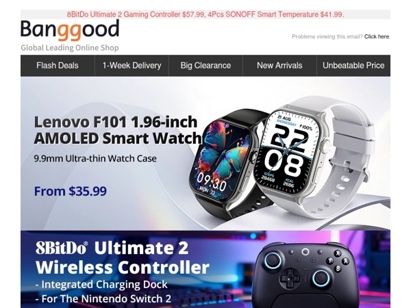 [NEW] Lenovo F101 Waterproof Smart Watch From $35.99, TTC6050 CNC Router Only $1099.99 >>