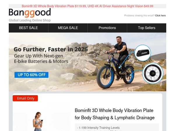 [UP TO 60% OFF] Go Further, Faster in 2026, Gear Up With Next-gen E-bike Batteries & Motors >>