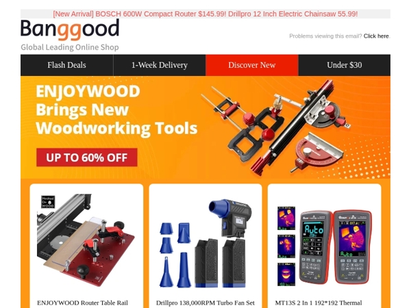 [Brand New] ENJOYWOOD Woodworking Tools Up to 60% Off! FNIRSI 3-in-1 Oscilloscope Signal Generator$54.99!