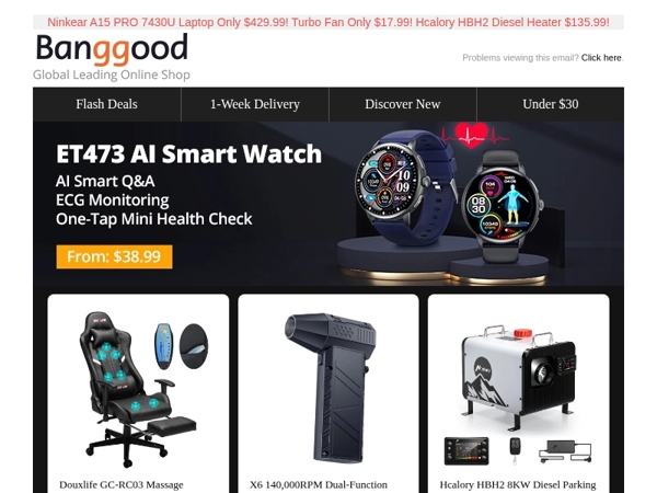 [Super Price Clearance🔥!]  NANROBOT C1 48V 500W E-Scooter Clearance Only $399! ATOMSTACK Swift 7W Laser Engraver Only $139.99!