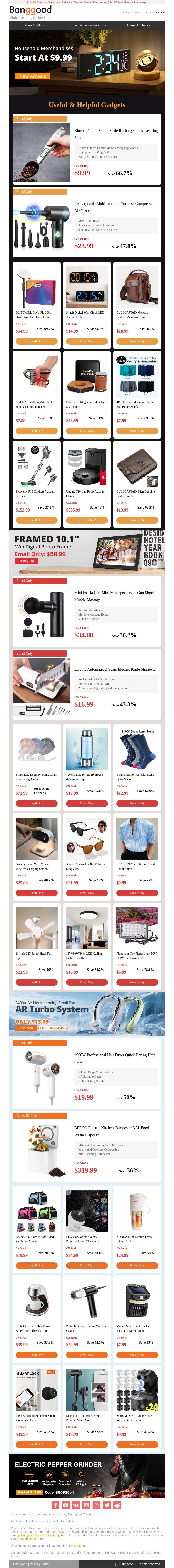 $9.99 Bincoo Digital Measuring Spoon, $23.99 Rechargeable Multi-function Air Duster, Shop > $9.99 Bincoo Digital Measuring Spoon, $23.99 Rechargeable Multi-function Air Duster, Shop >