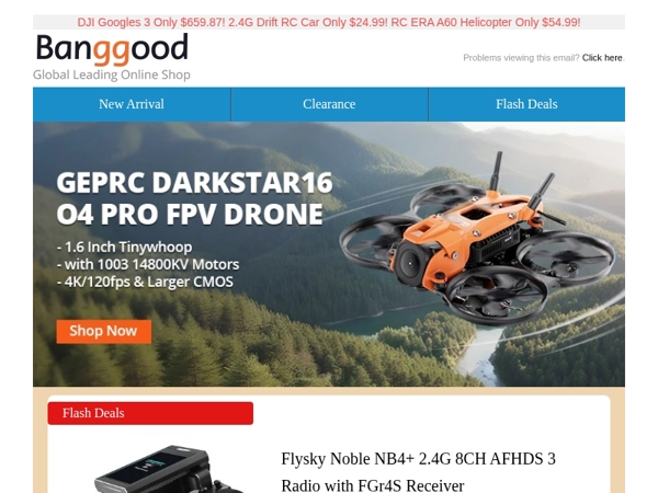 Weekly RC Super Value Recommandation>> Flysky Noble NB4+ Transmitter $252.99! 80W 6A Balance Charger $16.99! More>>