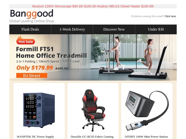 [Sunday 48Hrs Clearance!] $43.99 WANPTEK Adjustable DC Power Supply! $348.41 1000W Motor E-Scooter! $149.99 Artillery SW X3 3D Printer!