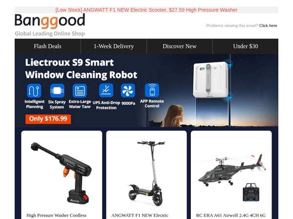 [World Premiere] $?29.99 22000mAh DOOGEE V Max Pro, Only $176.99 Liectroux S9 Smart Window Cleaning Robot. More >