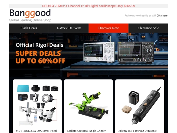 [Hot Sale DIY Tools and Auto]UP TO 60% OFF! HONGDUI HD-TB01 Precision Miter Gauge Only from $95.99! DHO804 70MHZ 4CH Digital Oscilloscope $365.99!