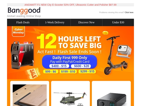 [Cyber Monday 12H Last Wave] Limited Bottom Price & Extra Payment Discount! Woodworking Planing Stop $11.99