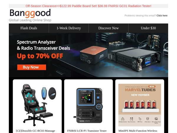 [Max 70% Off For New Release🔥!]  FNIRSI Transistor Tester Only $18.99! 1000w iScooter F3 E-Scooter Only $348.41!