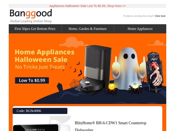 🎃[No Tricks Just Treats] $109.99 BlitzHome CM5105 Coffee Machine, $12.99 Electric Nail Clipper.