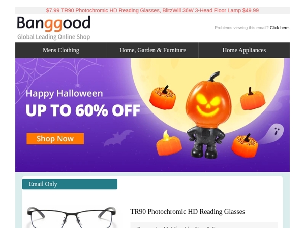 Halloween Decoration Up to 60% OFF! Proscenic Vacuum Cleaner $136.99, Smart Toilet Seat Cover $236.99.